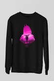 Chainsaw Man Baskılı Unisex Siyah Sweatshirt