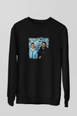 Chainsmokers Baskılı Unisex Siyah Sweatshirt