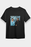 Chainsmokers Baskılı Unisex Siyah Tişört