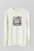 ChainsmokersBaskılı Beyaz Sweatshirt