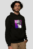 Chance The Rapper Baskılı Unisex Siyah Hoodie