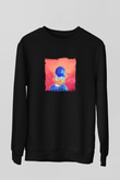 Chance The Rapper Baskılı Unisex Siyah Sweatshirt