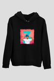 Chance The Rapper Baskılı Unisex Siyah Hoodie