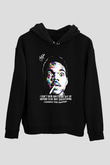 Chance The Rapper Siyah Unisex Kapüşonlu Sweatshirt