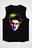Charlie Chaplin Siyah Unisex Kolsuz Tişört