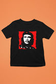 Che Guevara Baskılı Siyah Unisex Çocuk Tişört