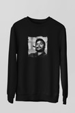 Che Guevara Baskılı Unisex Siyah Sweatshirt