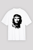 Che Guevara Beyaz Unisex Oversize Tişört T-Shirt