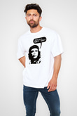 Che Guevara Beyaz Unisex Oversize Tişört T-Shirt