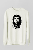 Che Guevara Beyaz Unisex Sweatshirt