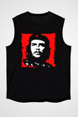 Che Guevara Siyah Unisex Kolsuz Tişört