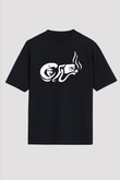 Che Guevara Siyah Unisex Oversize Tişört T-Shirt