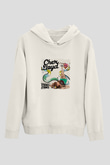 Cher Lloyd Baskılı Unisex Beyaz Kapüşonlu Sweatshirt