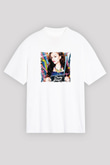 Cher Lloyd Baskılı Unisex Beyaz Tişört