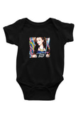 Cher Lloyd Baskılı Unisex Siyah Bebek Body - Zıbın