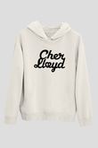 Cher Lloyd Beyaz Unisex Kapüşonlu Sweatshirt
