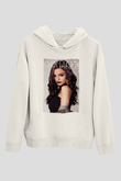 Cher Lloyd Beyaz Unisex Kapüşonlu Sweatshirt