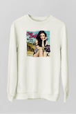 Cher Lloyd Beyaz Unisex Sweatshirt