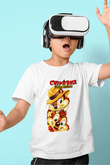 Chip'n Dale Rescue Rangers Baskılı Beyaz Unisex Çocuk Tişört