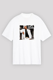 Chris Brown Baskılı Unisex Beyaz Tişört