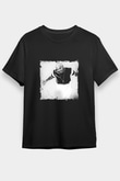 Chris Brown Baskılı Unisex Siyah Tişört