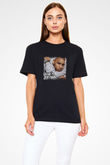 Chris Brown Baskılı Unisex Siyah Tişört