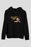 Chris Brown Siyah Unisex Kapüşonlu Sweatshirt
