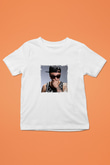Chris Webby Baskılı Unisex Beyaz Çocuk Tişört
