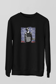 Chris Webby Baskılı Unisex Siyah Sweatshirt