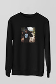 Chris Webby Baskılı Unisex Siyah Sweatshirt