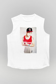 Chris Webby Beyaz Unisex Kolsuz Tişört