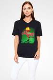 Christmas Story Siyah Unisex  V Yaka Tişört