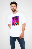 CHVRCHES Baskılı Unisex Beyaz Oversize Tişört
