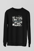 CHVRCHES Baskılı Unisex Siyah Sweatshirt