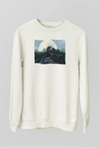 Çin Seddi Beyaz Unisex Sweatshirt