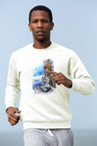 Cinque Terre Beyaz Unisex Sweatshirt