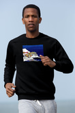 Cinque Terre Siyah Unisex Sweatshirt