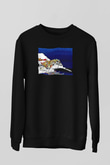 Cinque Terre Siyah Unisex Sweatshirt