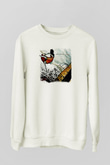 Circa Survive Baskılı Unisex Beyaz Sweatshirt