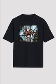 Circa Survive Baskılı Unisex Siyah Oversize Tişört