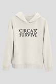 Circa Survive Beyaz Unisex Kapşonlu Sweatshirt