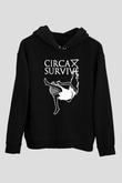Circa Survive Siyah Unisex Kapüşonlu Sweatshirt