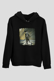 Cirith Ungol Baskılı Unisex Siyah Hoodie