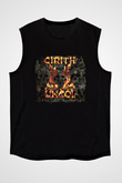 Cirith Ungol Baskılı Unisex Siyah Kolsuz Tişört