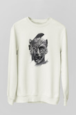 Çita Beyaz Unisex Sweatshirt