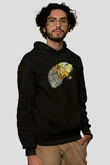 Çita Siyah Unisex Hoodie