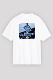 Clash (The) Baskılı Unisex Beyaz Oversize Tişört