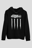 Clawfinger Siyah Unisex Kapüşonlu Sweatshirt