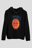 Clawfinger Siyah Unisex Kapüşonlu Sweatshirt