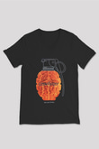 Clawfinger Siyah Unisex V Yaka Tişört